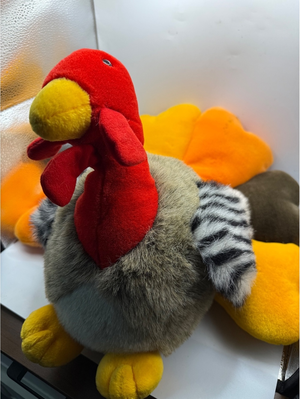 Vintage Plush Turkey Stuffed Animal Toy
